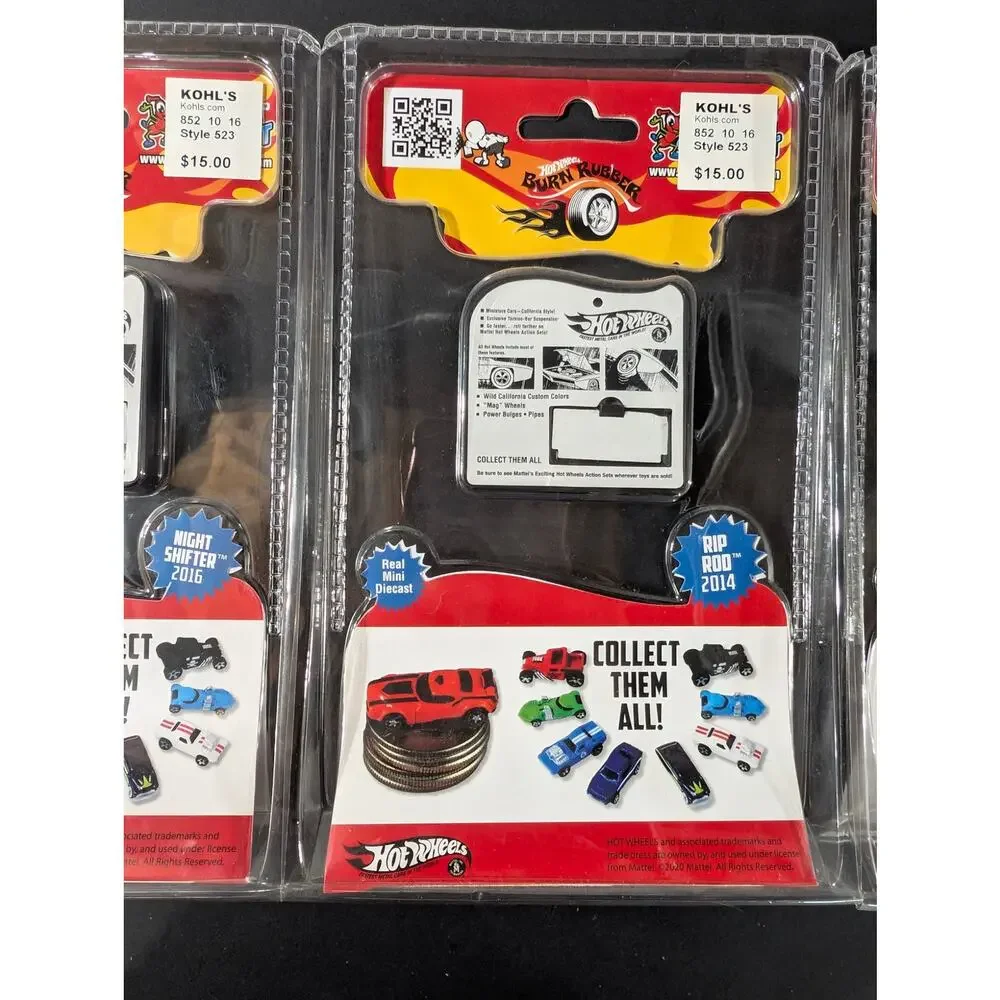 Lot of 3 World's Smallest Hot Wheels 50th Anniversary Sealed Mini Cars